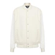 Bomberjack van gestructureerd katoen Balmain , White , Heren