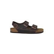 Milano Platte Sandalen - Comfort en Stijl Birkenstock , Brown , Heren