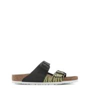 Zomerse Sliders Birkenstock , Black , Dames