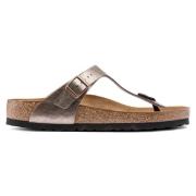 Gizeh BS Metallic Teenslipper Birkenstock , Beige , Dames