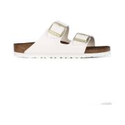 Sandalen Arizona Birko-Flor Patent Birkenstock , White , Heren