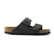 Sandalen Arizona Soft Footbed Birko-Flor Birkenstock , Black , Dames