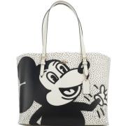 Mickey Mouse X Keith Haring Mollie Leren Tote Tas Coach , White , Dame...