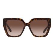 Oversized vierkante zonnebril met metalen logo Dolce & Gabbana , Brown...