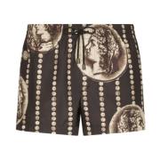Sea Zwarte Coin Print Casual Shorts Dolce & Gabbana , Black , Heren