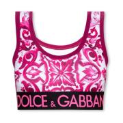 Top met logo Dolce & Gabbana , Pink , Dames