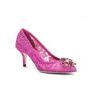 Fuchsia Kristal Hak Pumps Dolce & Gabbana , Purple , Dames