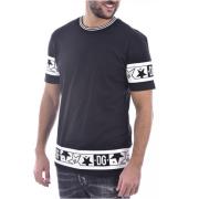 Katoenen Logo T-Shirt Dolce & Gabbana , Gray , Heren