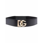 Stijlvolle leren Riem Dolce & Gabbana , Black , Dames