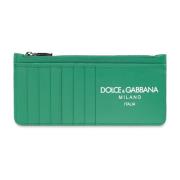Kaarthouder met logo Dolce & Gabbana , Green , Dames
