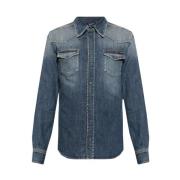 Normaal shirt Dolce & Gabbana , Blue , Heren