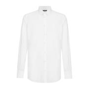 Elegante Katoenen Overhemd Dolce & Gabbana , White , Heren