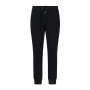 Zwarte Logo Sportieve Broek Dolce & Gabbana , Black , Heren