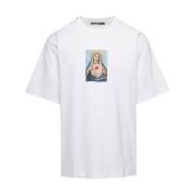 Witte Madonna T-shirts en Polos Dolce & Gabbana , White , Heren