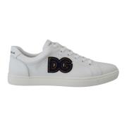 Nieuwe witte leren casual sneakers Dolce & Gabbana , White , Heren