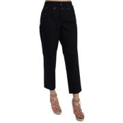 Zwarte versierde knoopbroek Dolce & Gabbana , Black , Dames