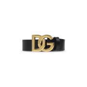 Riem met logo Dolce & Gabbana , Black , Heren