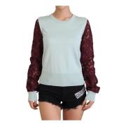 Zijden Blend Kant Pullover Trui Dolce & Gabbana , Multicolor , Dames