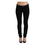 Zwarte Katoenen Lage Taille Slim Fit Denim Jeans Dolce & Gabbana , Bla...