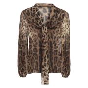 Stijlvol Overhemd Dolce & Gabbana , Brown , Dames