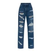 Jeans met vintage-effect Dolce & Gabbana , Blue , Dames