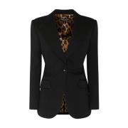 Zwarte single-breasted blazer Dolce & Gabbana , Black , Dames