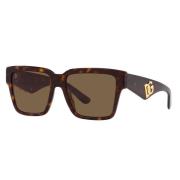 Dg4436 Zonnebril voor dames Dolce & Gabbana , Brown , Unisex