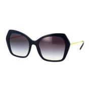 Butterfly Style Sunglasses by Dg4401 Dolce & Gabbana , Black , Dames