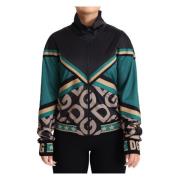 Multicolor Logo Mania Bomberjack Dolce & Gabbana , Black , Dames