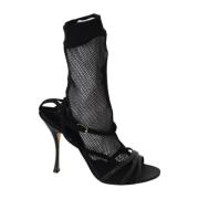 Hoge hak sandalen met gekruiste bandjes Dolce & Gabbana , Black , Dame...