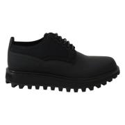 Chunky Derby Vulcano Schoenen Dolce & Gabbana , Black , Heren