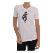 Sprookjesachtig Wit Katoenen T-Shirt Dolce & Gabbana , White , Dames