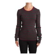 Gestreepte Crew Neck Pullover Trui in Meerdere Kleuren Dolce & Gabbana...