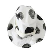 Logo Bucket Hat, Wit met Zwart Polka Dot Dolce & Gabbana , White , Dam...