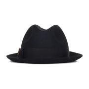 Zwarte vilten Nila hoed met juweelmonogram Elie Saab , Black , Dames
