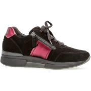 Dames Wandelschoenen - Zwart Rood Gabor , Black , Dames