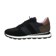 Stijlvolle Comfort Sneakers Geox , Black , Heren