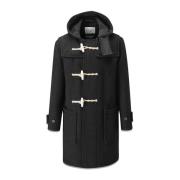 Single-Breasted Coats Gloverall , Black , Heren