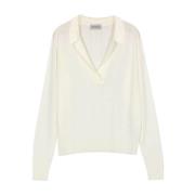 Moderne Basis Crudo Jersey John Smedley , White , Dames