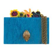 Flower Box Handtas Kurt Geiger , Blue , Dames