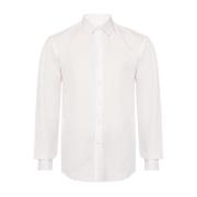 Geborduurd overhemd Salvatore Ferragamo , White , Heren