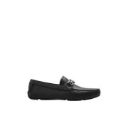 Zwarte Gancini Appliqué Moccasins Salvatore Ferragamo , Black , Heren