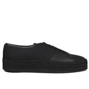 Zwarte Platform Espadrille Sneakers Logo Salvatore Ferragamo , Black ,...