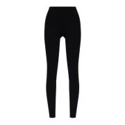 Leggings met logo Salvatore Ferragamo , Black , Dames