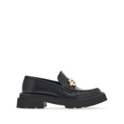 Zwarte Gancini-gesp leren loafers Salvatore Ferragamo , Black , Dames