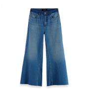 Hoge Taille Wijde Pijp Jeans Scotch & Soda , Blue , Dames