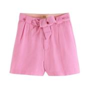 Shorts met hoge taille en riem Scotch & Soda , Pink , Dames