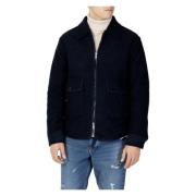 Slhhope Boiled Wool Jacket W - 16086120 Selected Homme , Blue , Heren