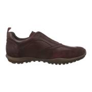 Trail Heren Sneaker van Leer en Suède Camel Active , Purple , Heren