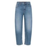 Dames 7/8 Lengte Blauwe Jeans Drykorn , Blue , Dames